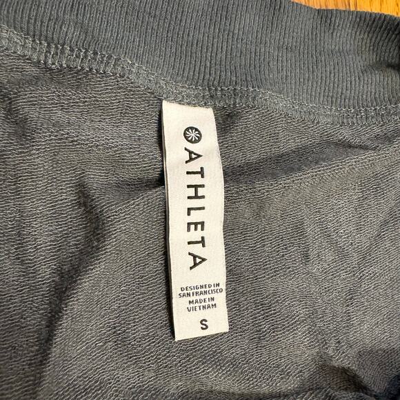 Athleta Modal Long Sleeve Relaxed Top Gray Boatneck Women’s Small - Picture 4 of 4